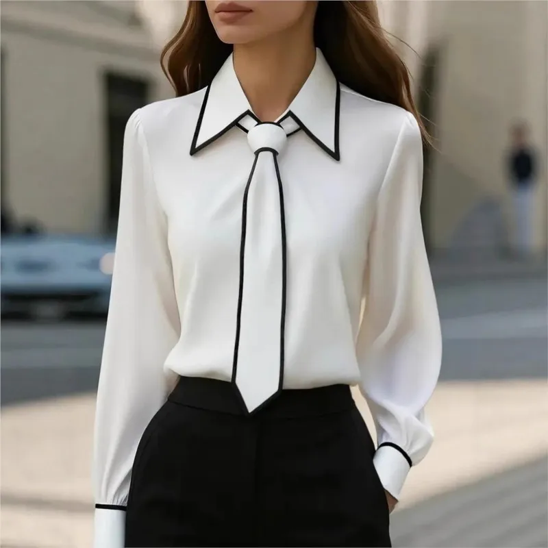 Women'S Formal Wear Suit - 여성 블라우스 패션 셔츠 포멀 보타이