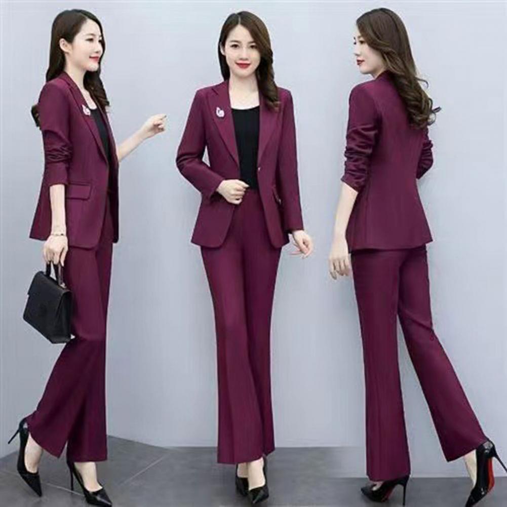 Women'S Formal Wear Suit - 2피스/세트 여성 정장 코트 팬츠 세트