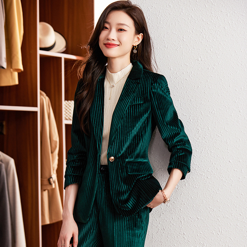 여성용 가을 겨울 벨벳 블레이저, 우아한 정장, 여신  - High End Women'S Formal Wear 리뷰 및 가격