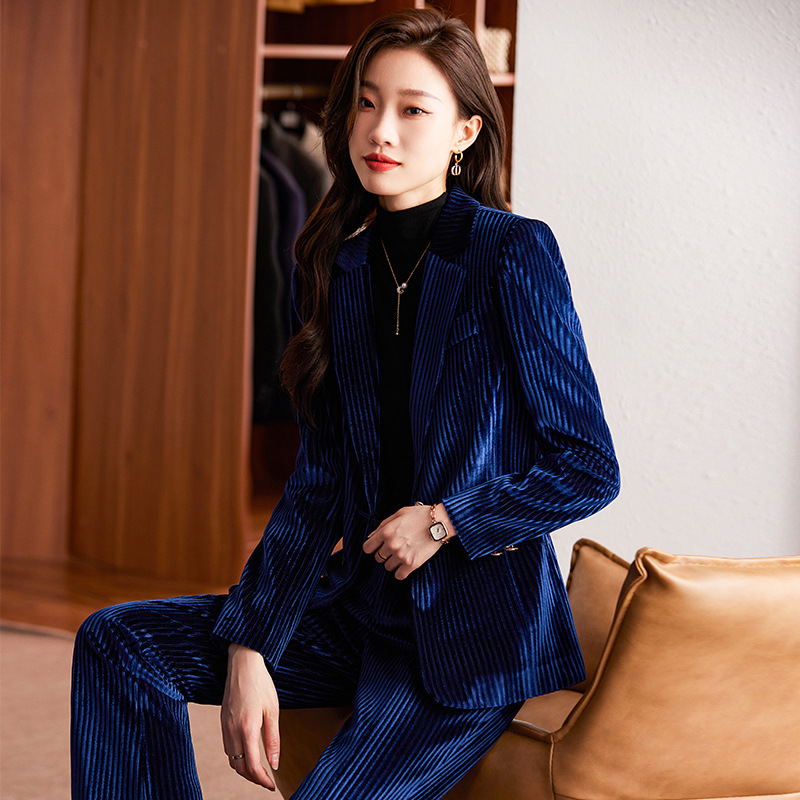 여성용 가을 겨울 벨벳 블레이저, 우아한 정장, 여신  - High End Women'S Formal Wear 리뷰 및 가격