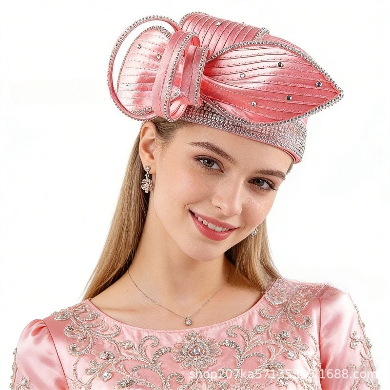 여성 고급 라인스톤 경마 클럽 티파티 파시네이터 모자  - High End Women'S Formal Wear 리뷰 및 가격