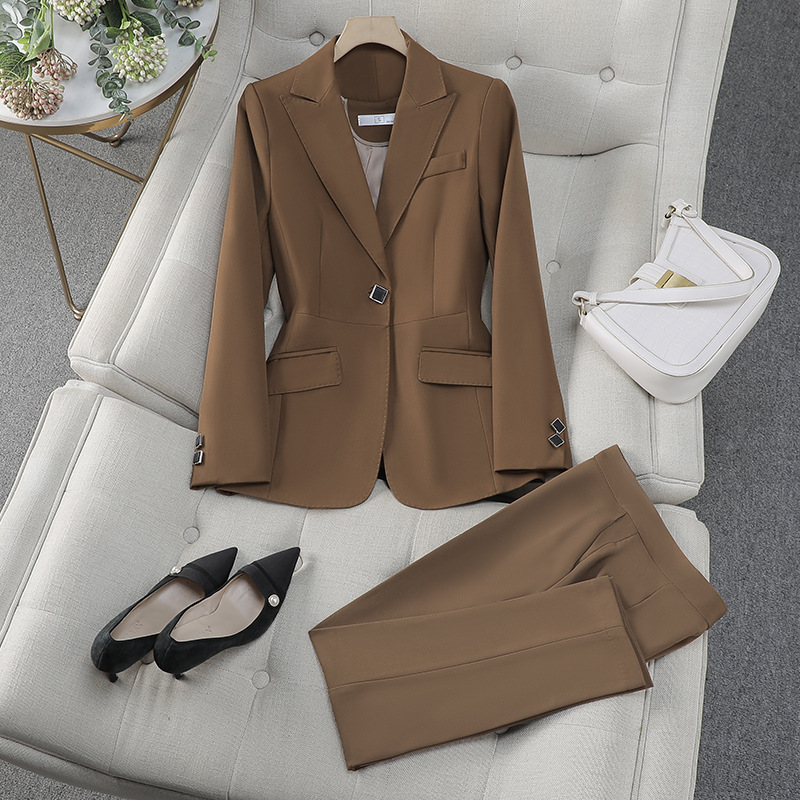 고급 전문 정장 여성 봄 가을 긴팔 블레이저와 바지 투 - High End Women'S Formal Wear 리뷰 및 가격