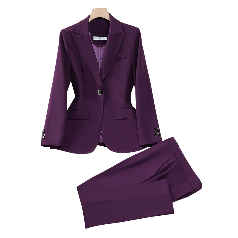 고급 전문 정장 여성 봄 가을 긴팔 블레이저와 바지 투 - High End Women'S Formal Wear 리뷰 및 가격