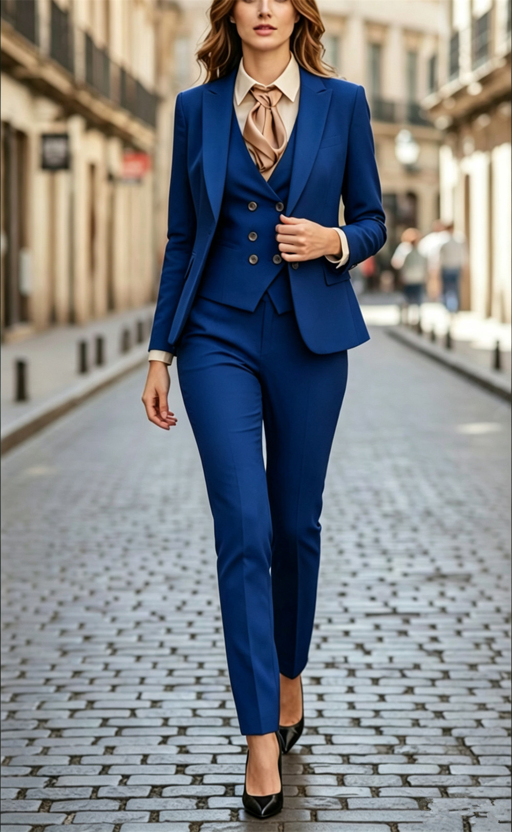 여성용 블랙 3피스 정장 세트 럭셔리 맞춤형 블레이저  - Women Formal Wear Vest 리뷰 및 가격