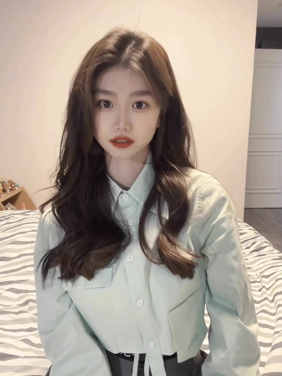 긴 소매 셔츠 여성 스트라이프 프릴 버튼 다운 탑 달콤 - Women'S Formal Evening Wear Tops 리뷰 및 가격