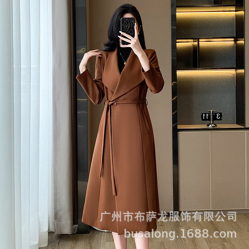 2025년 신상 가을 겨울 여성 트렌치코트, 유럽 스타 - High End Women'S Formal Wear 리뷰 및 가격