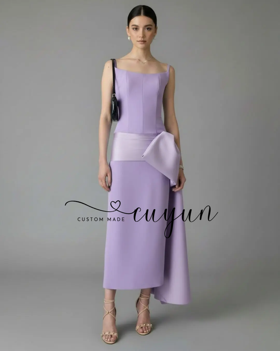 CUYUN 맞춤 여성 파티 드레스, 웨딩 게스트를 위한 - Women'S Semi Formal Evening Wear 리뷰 및 가격