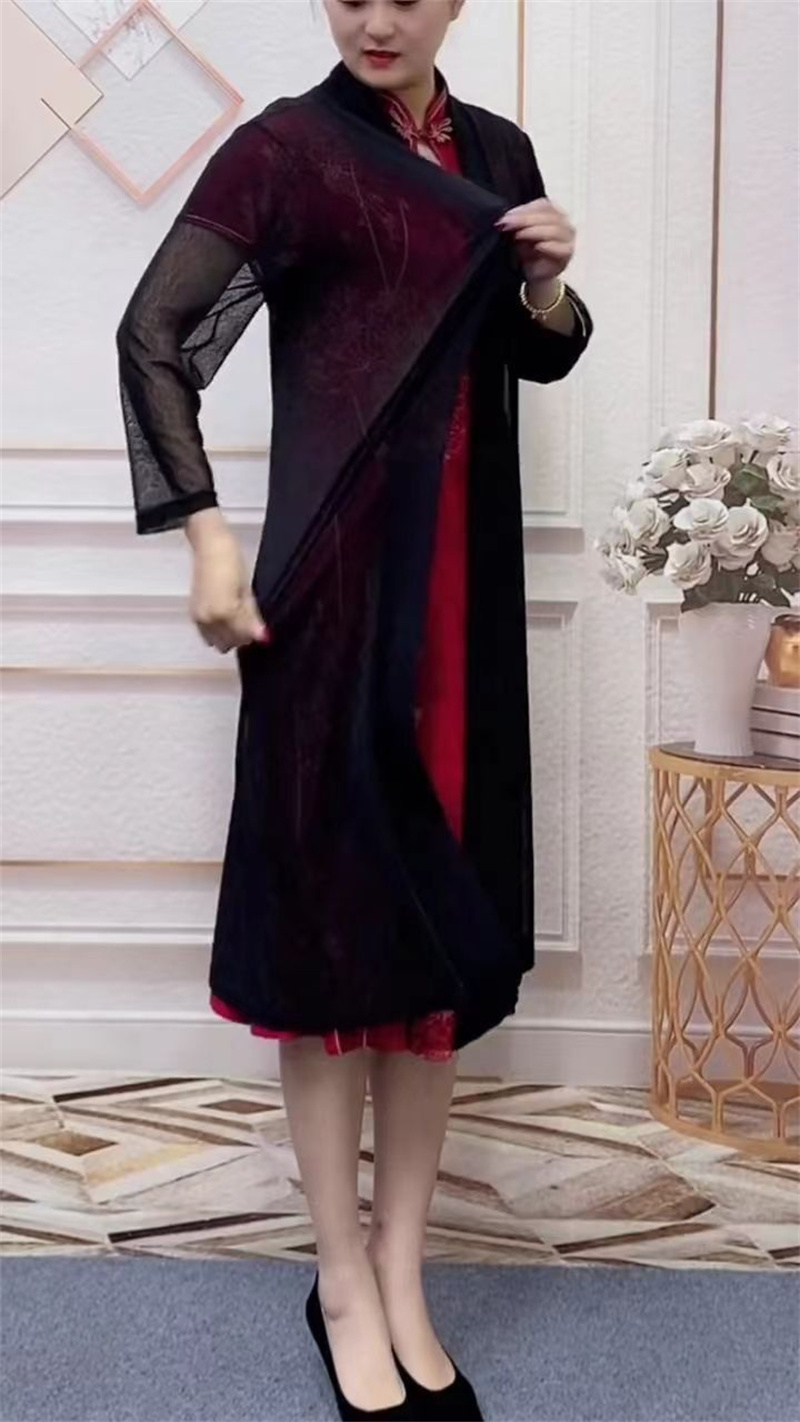 여름철 중장년 여성을 위한 고급스러운 새 메쉬 숄과 스 - Elderly Women Formal Wear 리뷰 및 가격