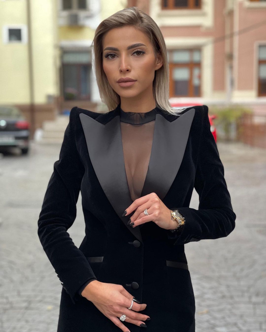 커스터마이징 쿨 블랙 여성용 블레이저 정장, 스트리트  - Women Formal Wear Black 리뷰 및 가격